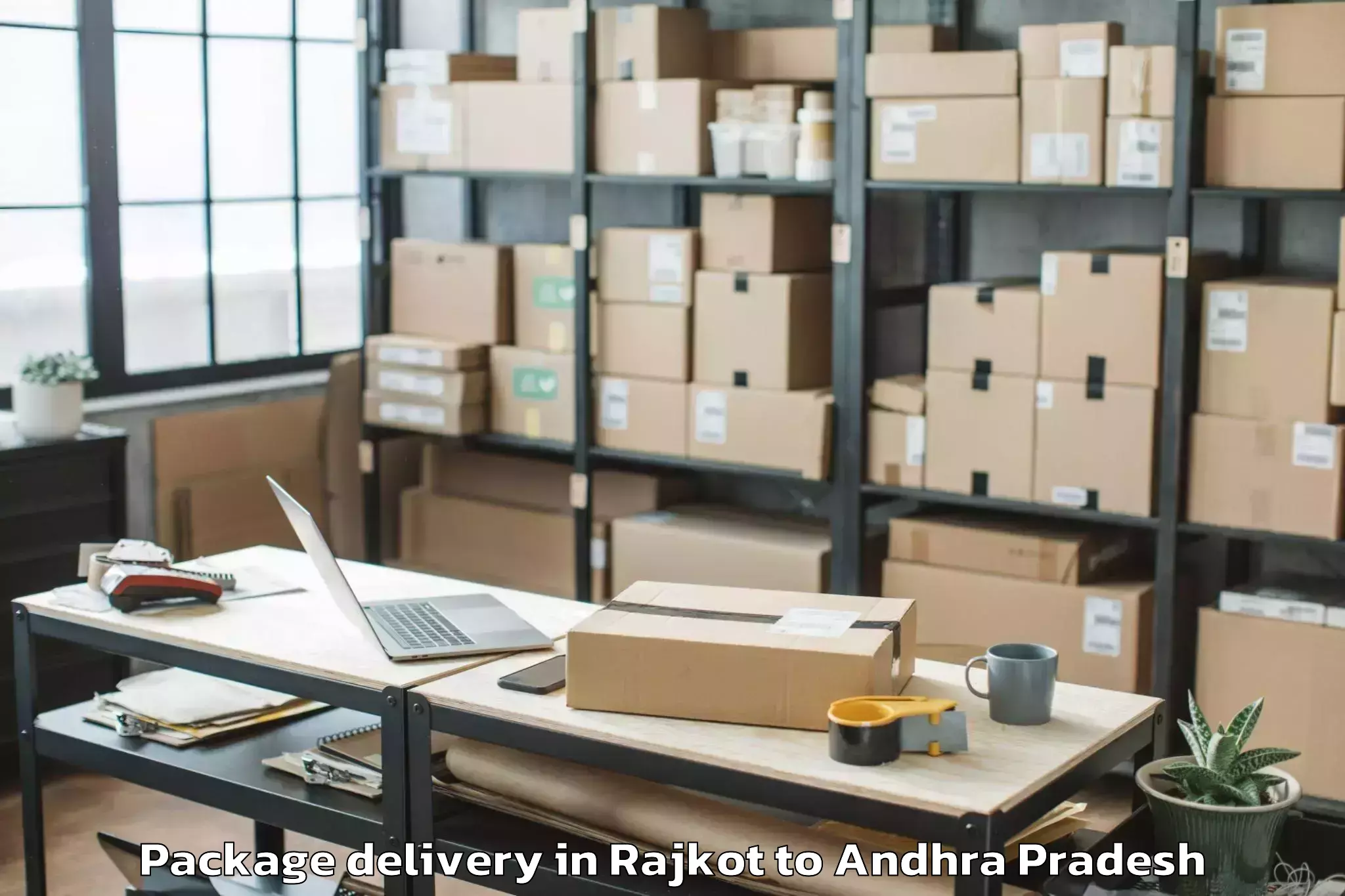 Trusted Rajkot to Bapatla Package Delivery